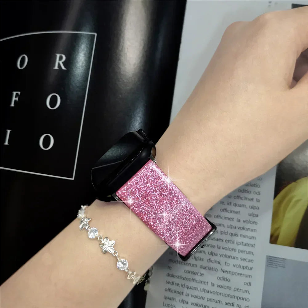 DazzleBand Luxe Leather Strap